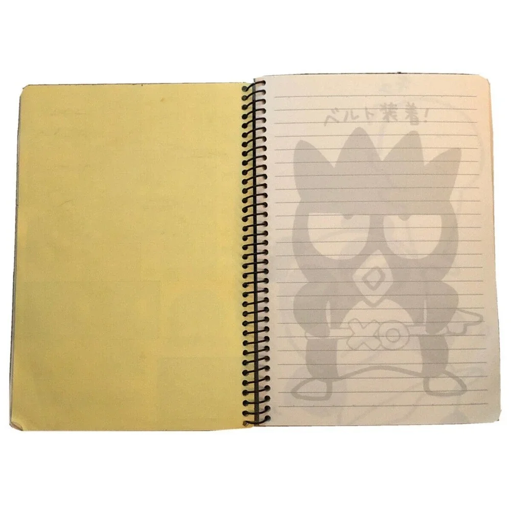 Sanrio BAD BADTZ MARU Spiral Lined Notebook Diary Vintage RARE